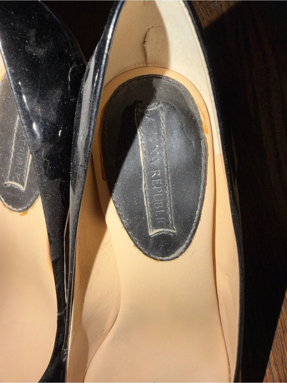 Banana Republic Black Patent Pointed-Toe Pumps